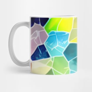 Abstract Marble, gems, precious stones, patchwork, colorful, geometrical,seamless patterns Mug